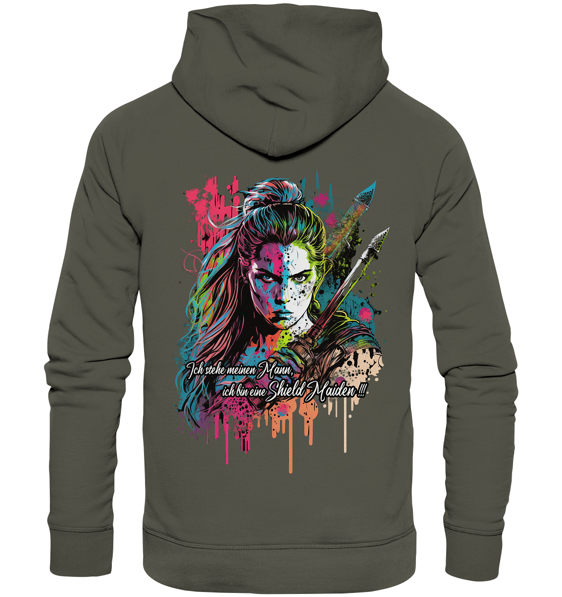 Shield Maiden Ich Stehe Meinen Mann - Organic Basic Hoodie