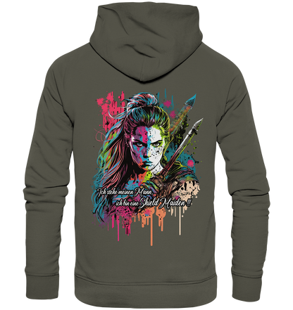 Shield Maiden Ich Stehe Meinen Mann - Organic Basic Hoodie