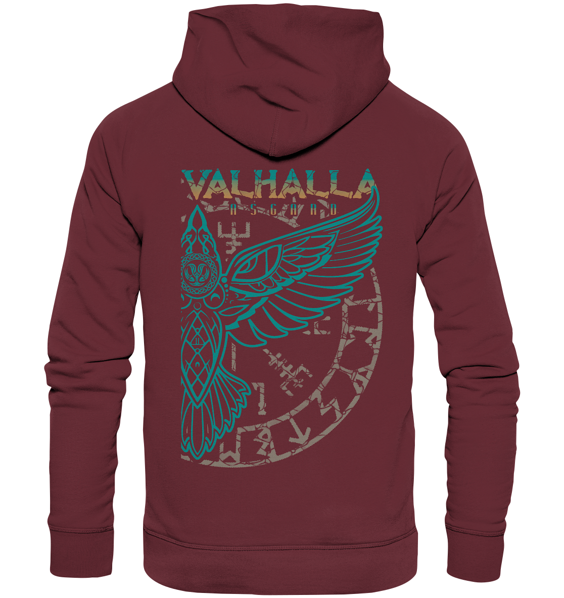 Valhalla Asgard Hugin  - Organic Basic Hoodie