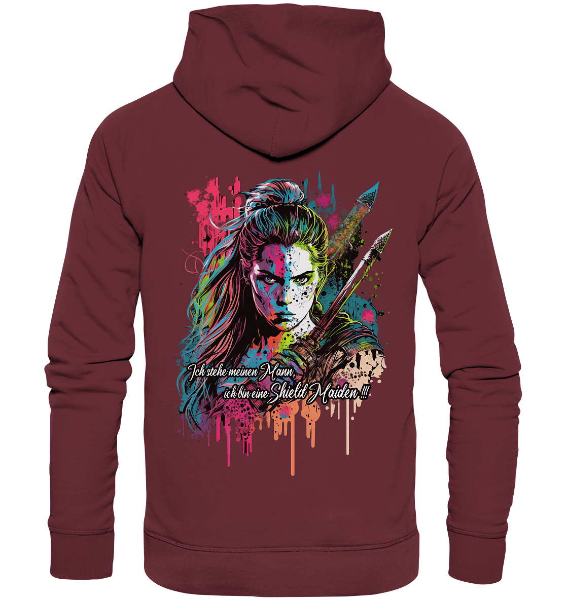 Shield Maiden Ich Stehe Meinen Mann - Organic Basic Hoodie