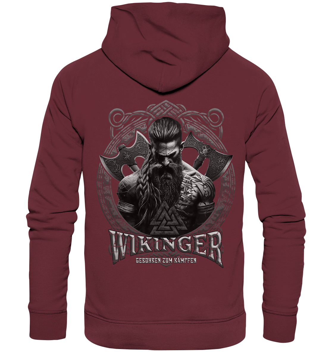 Wikinger Geboren Zum Kämpfen - Organic Basic Hoodie