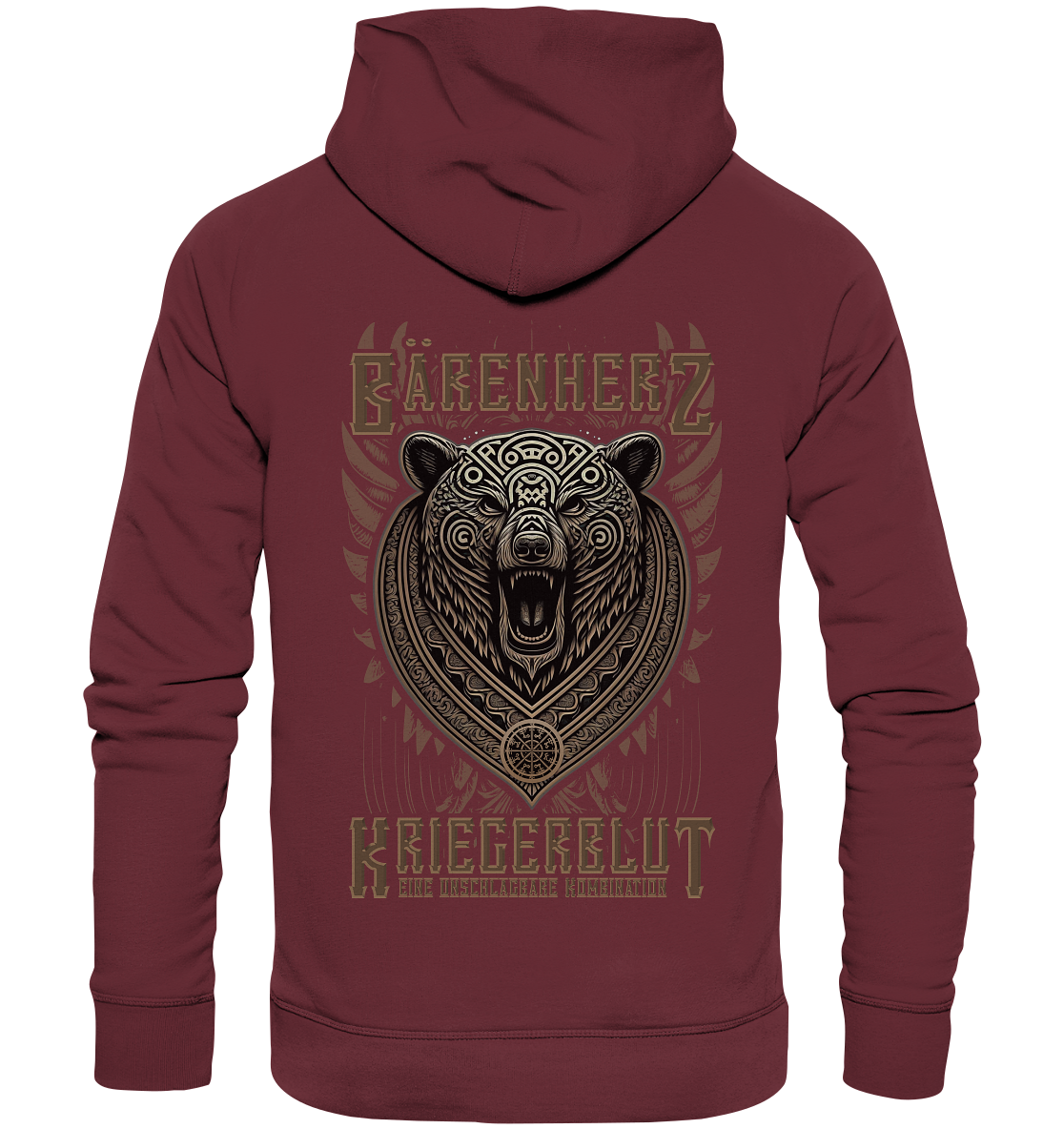 Bärenherz Kriegerblut - Organic Basic Hoodie