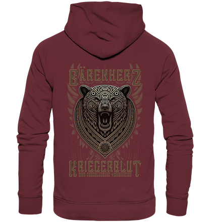 Bärenherz Kriegerblut - Organic Basic Hoodie