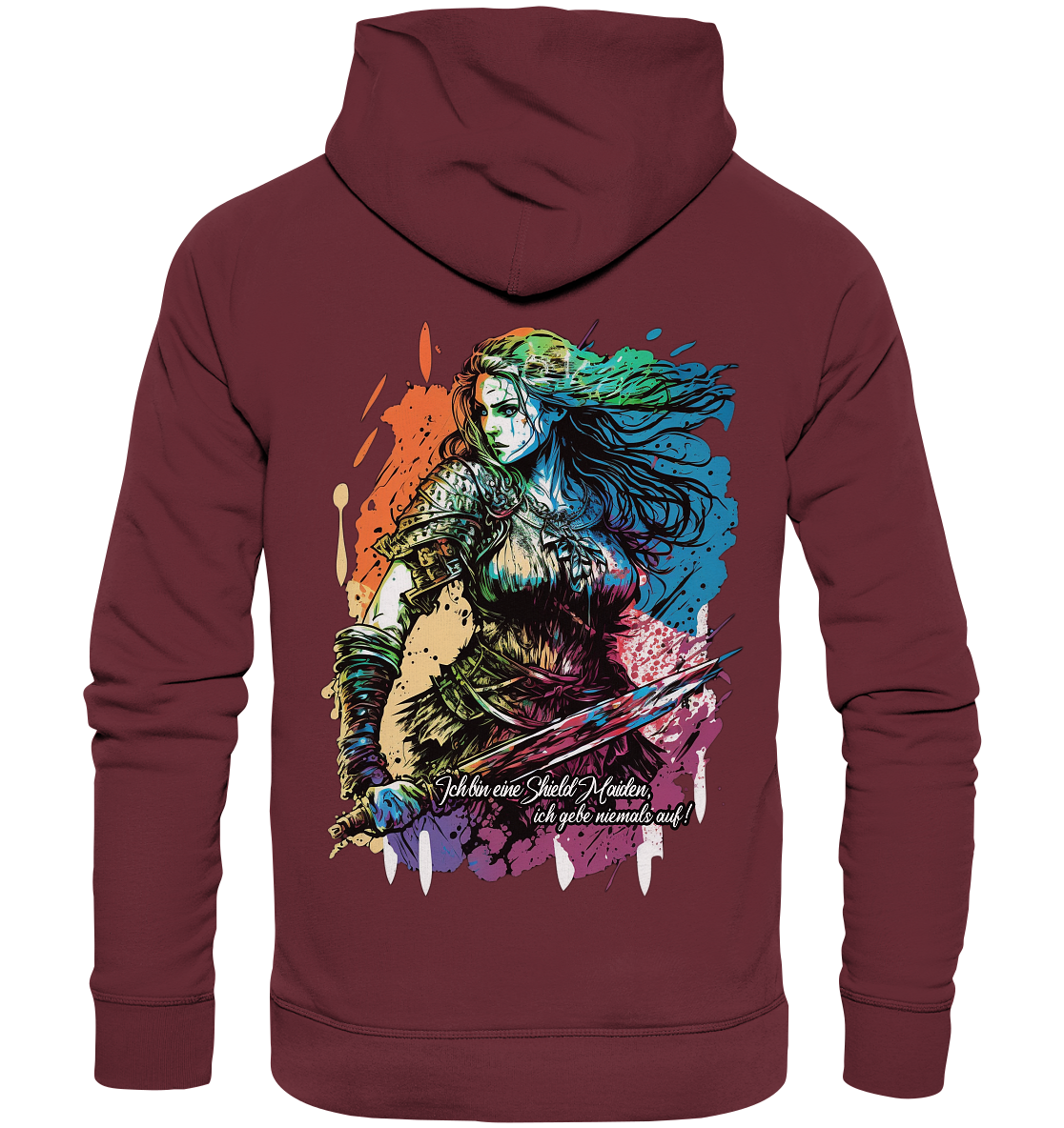 Shield Maiden Gib Nie Auf ! - Organic Basic Hoodie