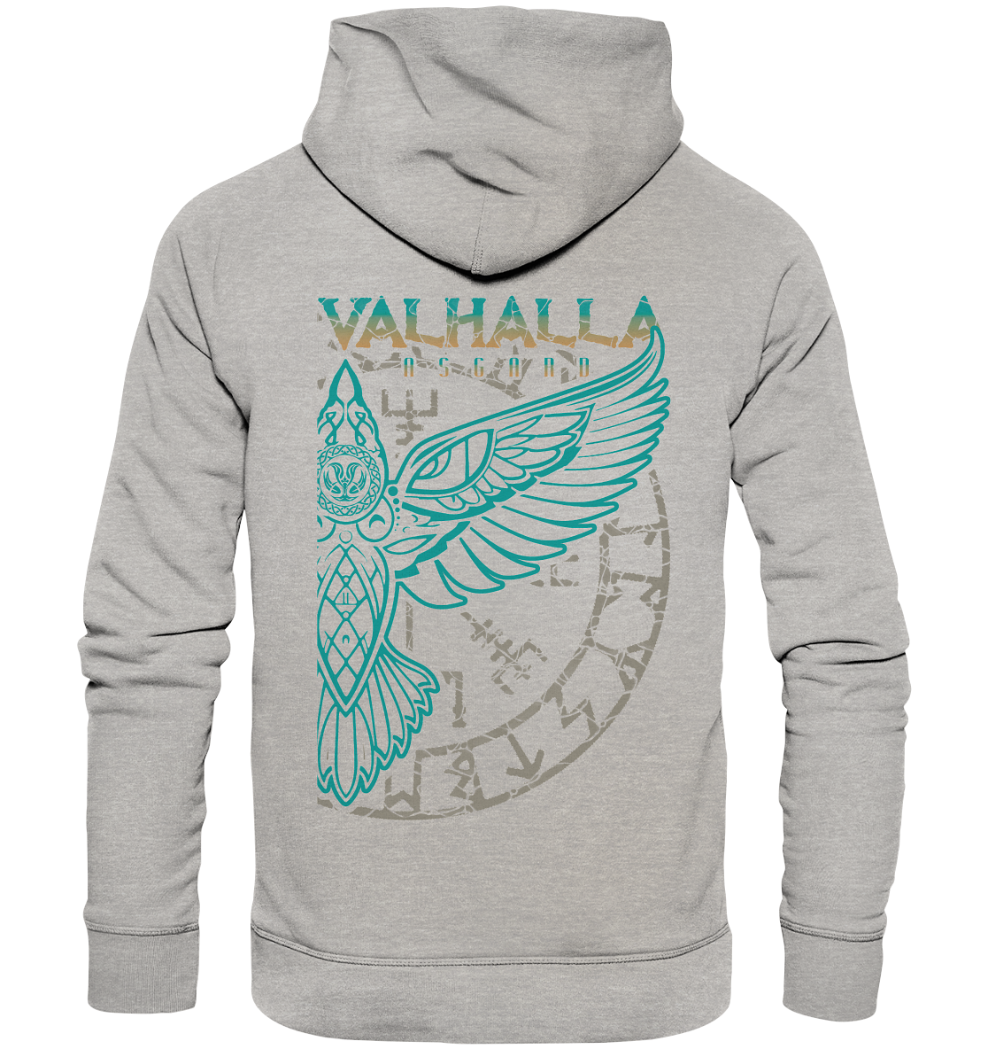 Valhalla Asgard Hugin  - Organic Basic Hoodie