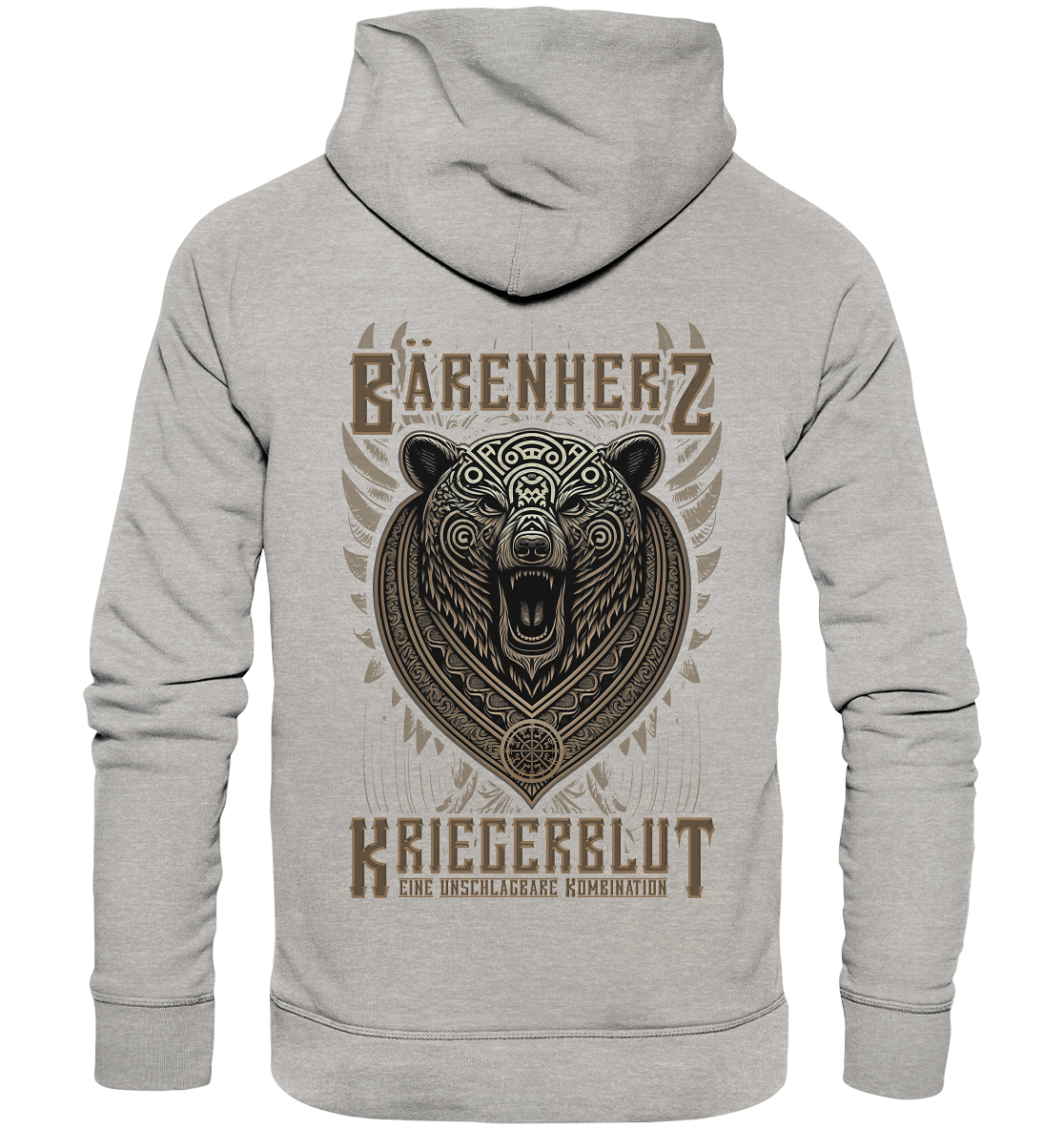 Bärenherz Kriegerblut - Organic Basic Hoodie