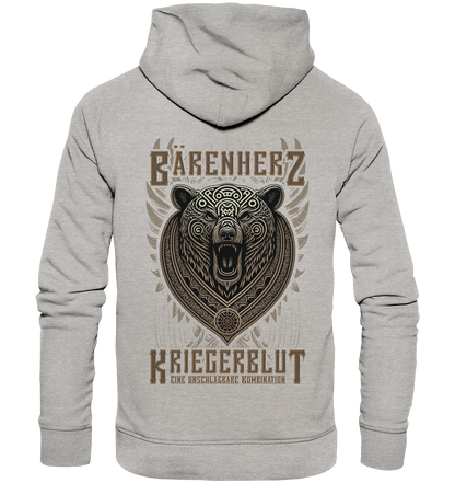 Bärenherz Kriegerblut - Organic Basic Hoodie