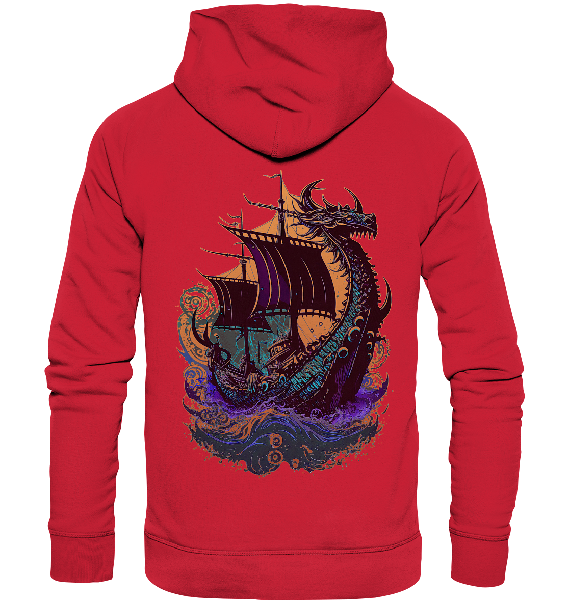 Wikinger Drachenschiff - Organic Basic Hoodie