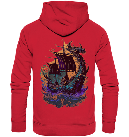 Wikinger Drachenschiff - Organic Basic Hoodie