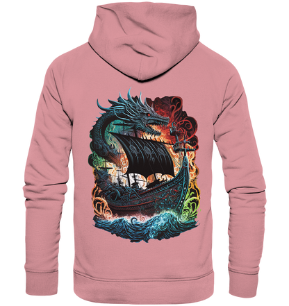 Wikinger Schiff Drache - Organic Basic Hoodie