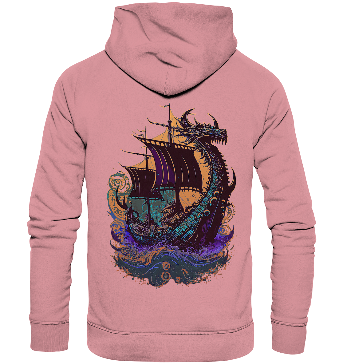 Wikinger Drachenschiff - Organic Basic Hoodie