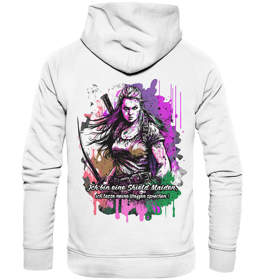 Shield Maiden Ich Lasse Meine Waffen Sprechen - Organic Basic Hoodie