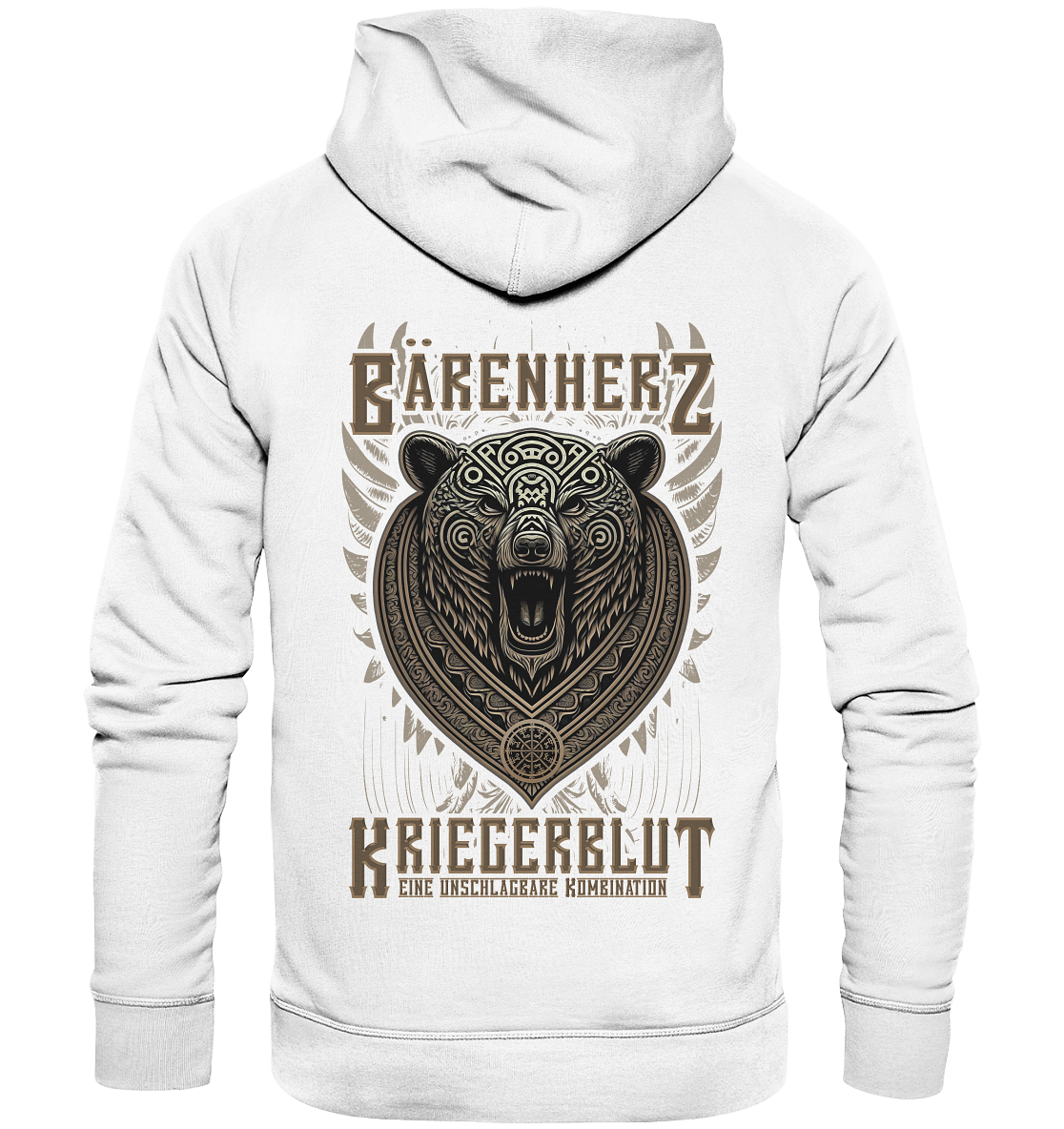 Bärenherz Kriegerblut - Organic Basic Hoodie