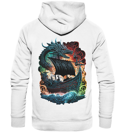 Wikinger Schiff Drache - Organic Basic Hoodie