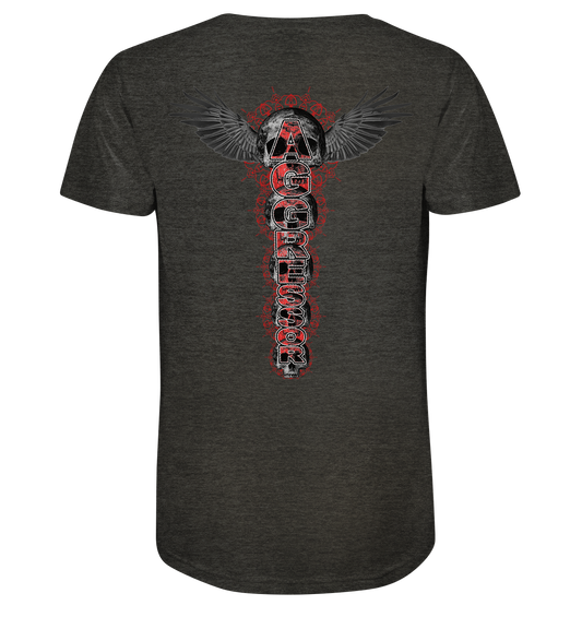 Wikinger Aggressor - Organic Shirt (meliert)