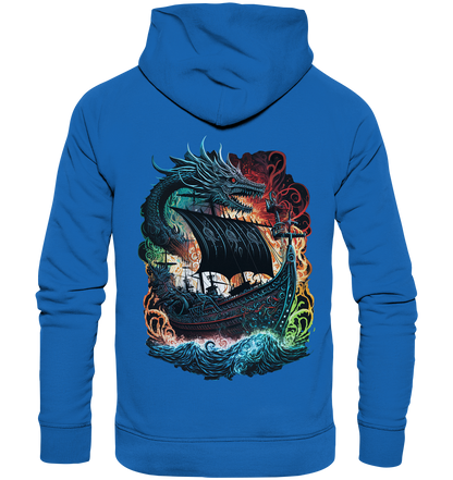 Wikinger Schiff Drache - Premium Unisex Hoodie