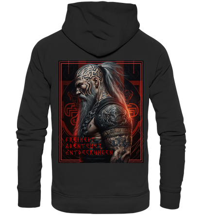 Wikinger Freiheit Abenteuer Entdeckungen - Premium Unisex Hoodie