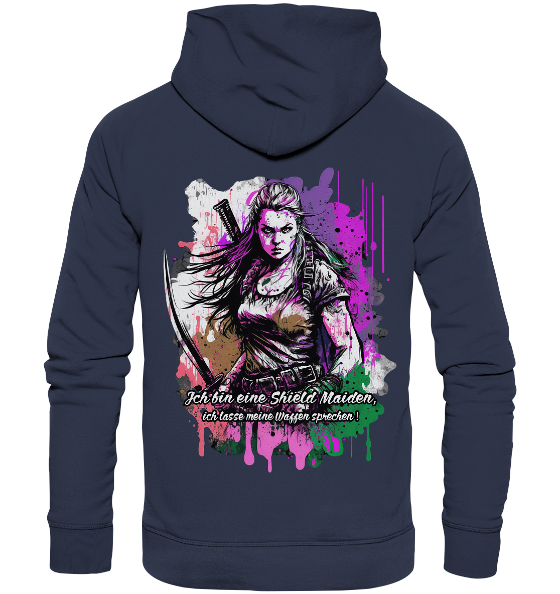 Shield Maiden Ich Lasse Meine Waffen Sprechen - Premium Unisex Hoodie