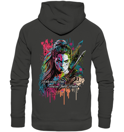 Shield Maiden Ich Stehe Meinen Mann - Premium Unisex Hoodie