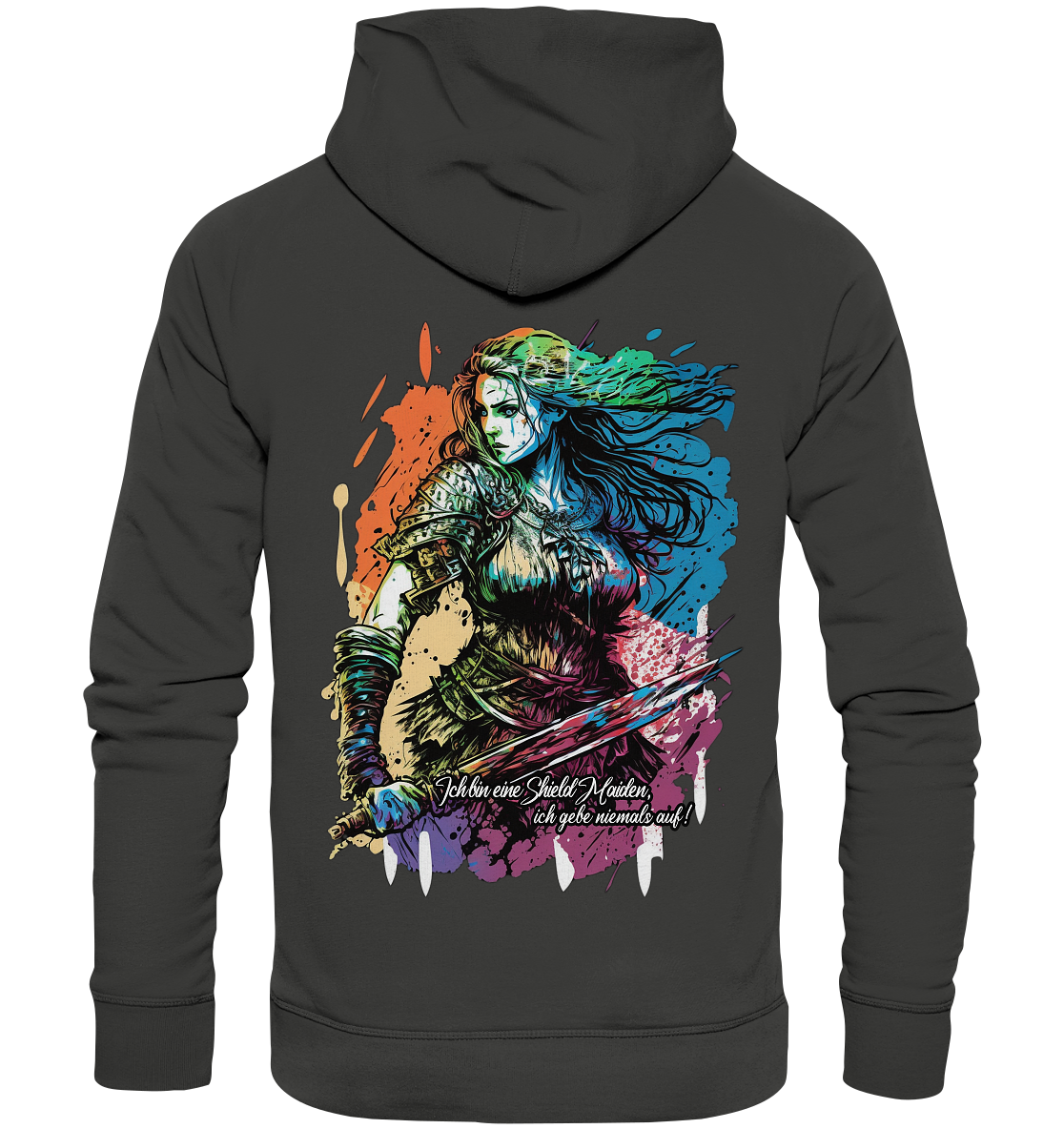 Shield Maiden Gib Nie Auf ! - Premium Unisex Hoodie