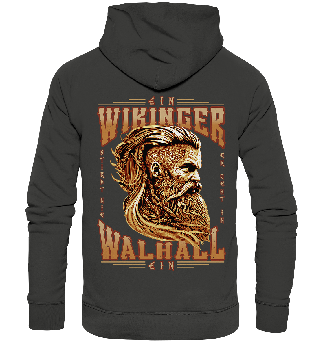 Ein Wikinger Stirbt Nie   - Premium Unisex Hoodie