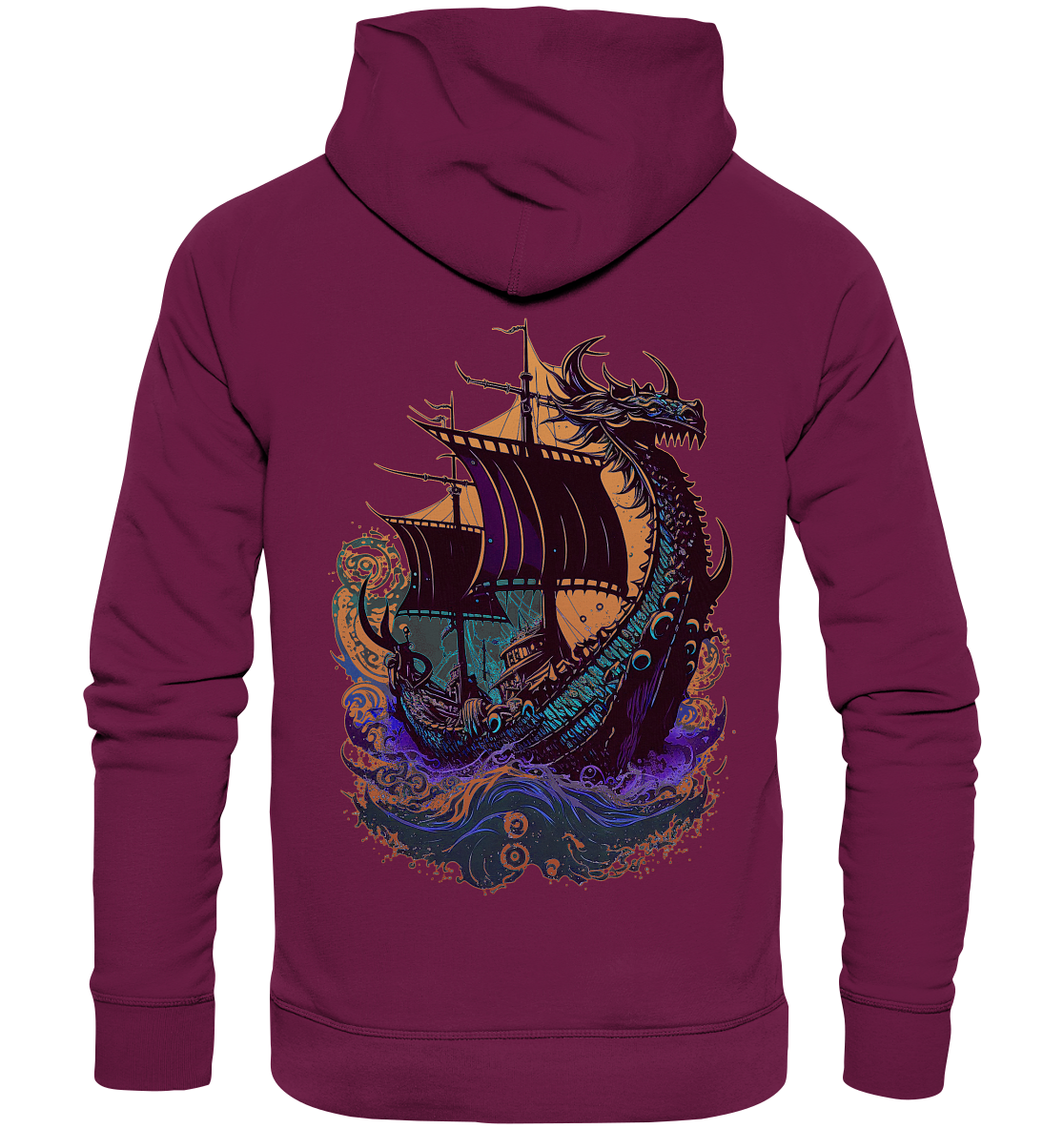 Wikinger Drachenschiff - Premium Unisex Hoodie