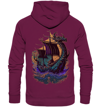 Wikinger Drachenschiff - Premium Unisex Hoodie