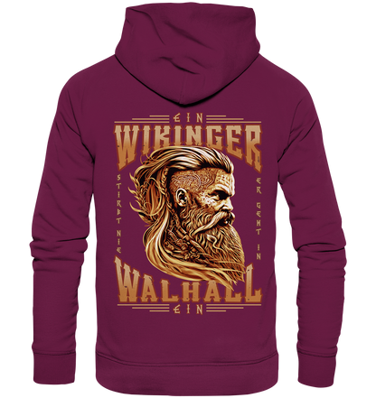 Ein Wikinger Stirbt Nie   - Premium Unisex Hoodie