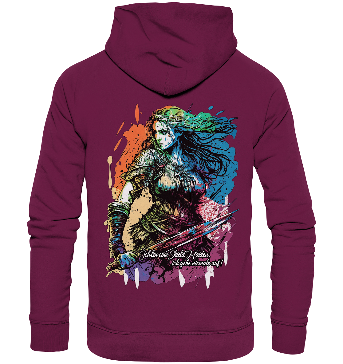 Shield Maiden Gib Nie Auf ! - Premium Unisex Hoodie