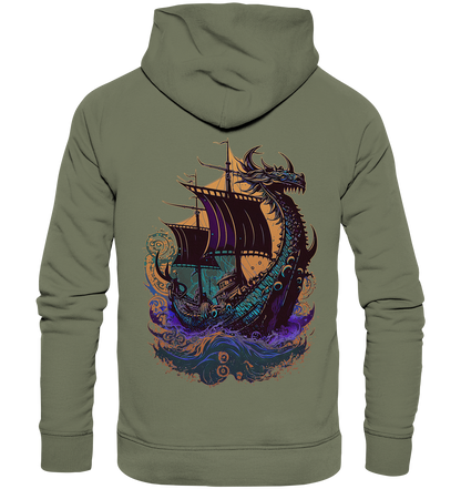 Wikinger Drachenschiff - Premium Unisex Hoodie