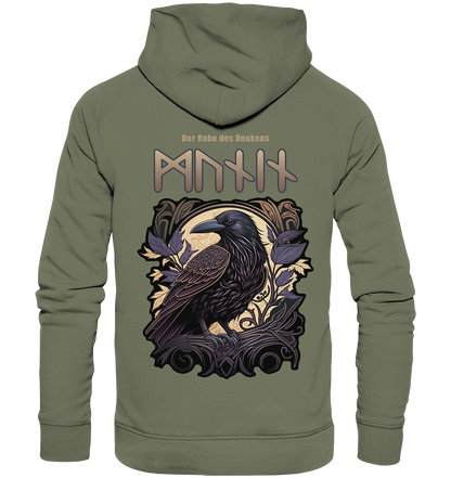 Munin Der Rabe Des Denkes - Premium Unisex Hoodie