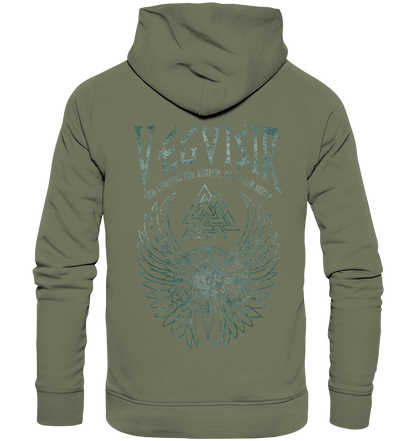 Vegvisir Der Kompass Für Körper, Geist und Seele - Premium Unisex Hoodie