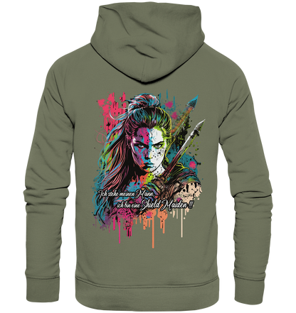 Shield Maiden Ich Stehe Meinen Mann - Premium Unisex Hoodie