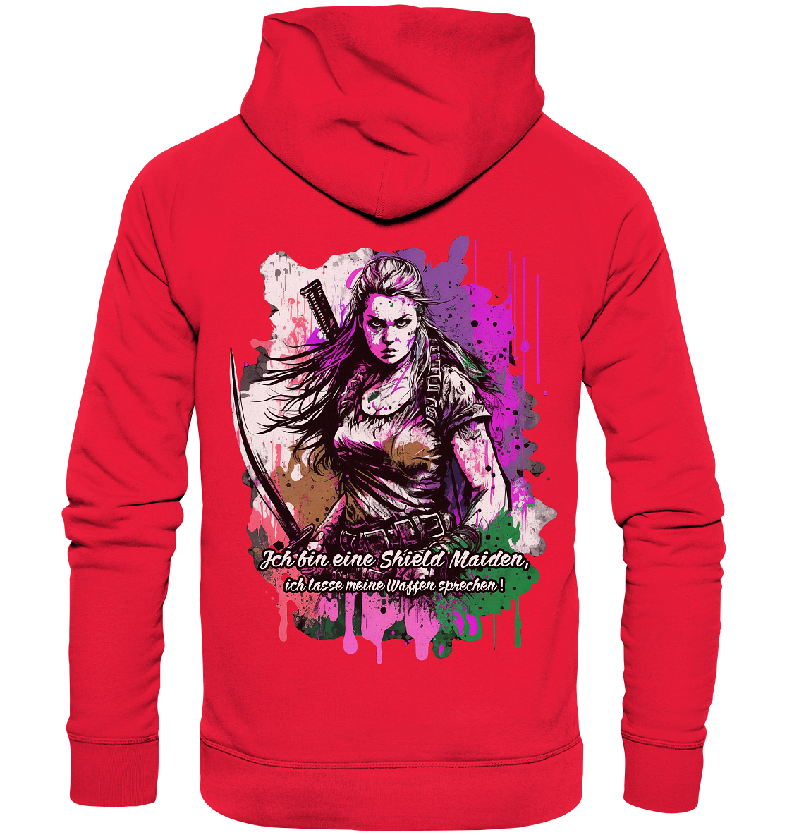 Shield Maiden Ich Lasse Meine Waffen Sprechen - Premium Unisex Hoodie