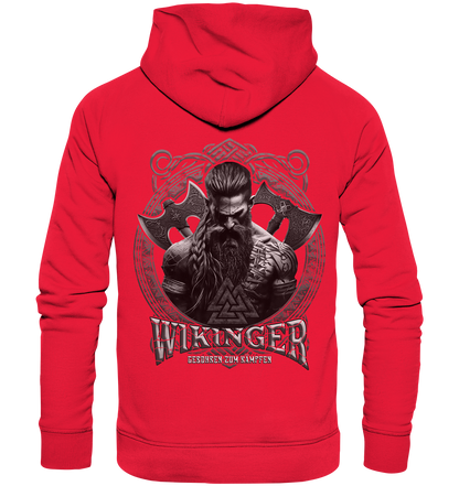 Wikinger Geboren Zum Kämpfen - Premium Unisex Hoodie