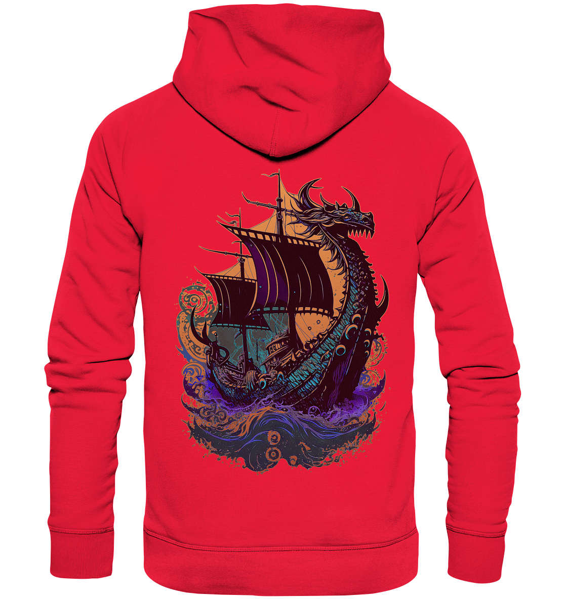 Wikinger Drachenschiff - Premium Unisex Hoodie