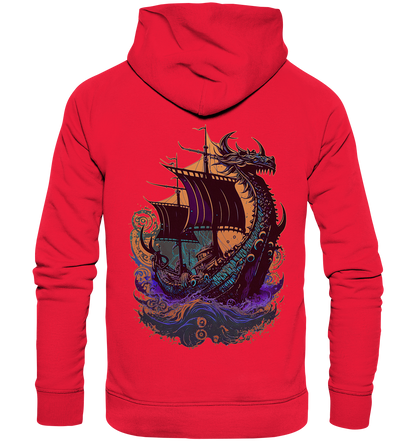 Wikinger Drachenschiff - Premium Unisex Hoodie