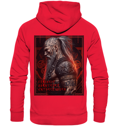 Wikinger Freiheit Abenteuer Entdeckungen - Premium Unisex Hoodie