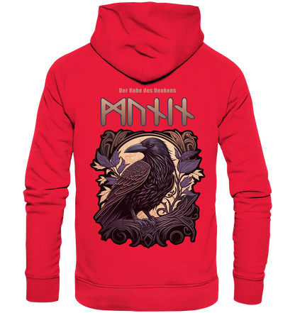 Munin Der Rabe Des Denkes - Premium Unisex Hoodie