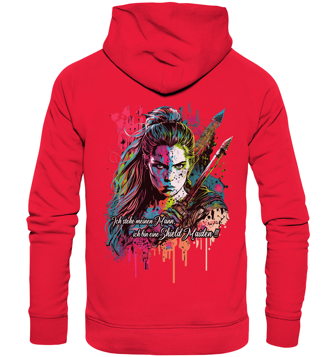 Shield Maiden Ich Stehe Meinen Mann - Premium Unisex Hoodie