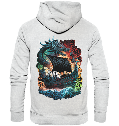 Wikinger Schiff Drache - Premium Unisex Hoodie