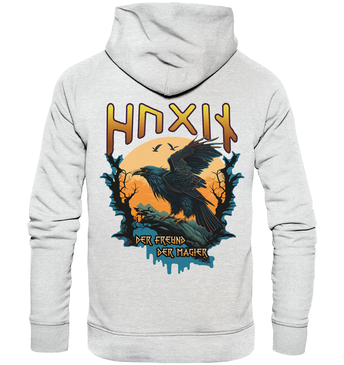 Hugin Der Freund Der Magier - Premium Unisex Hoodie