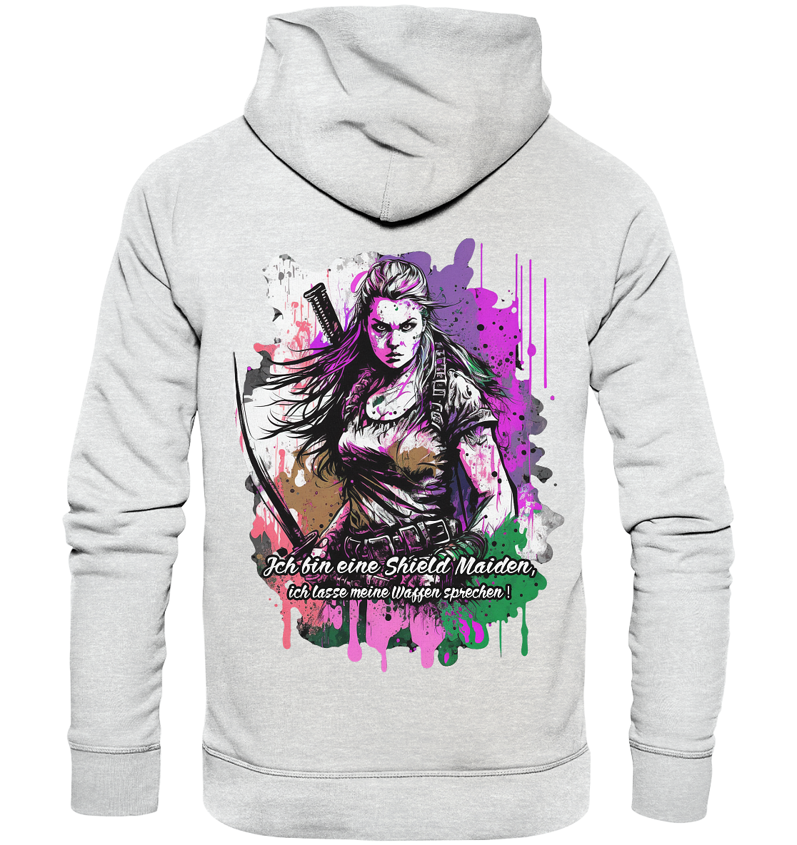 Shield Maiden Ich Lasse Meine Waffen Sprechen - Premium Unisex Hoodie