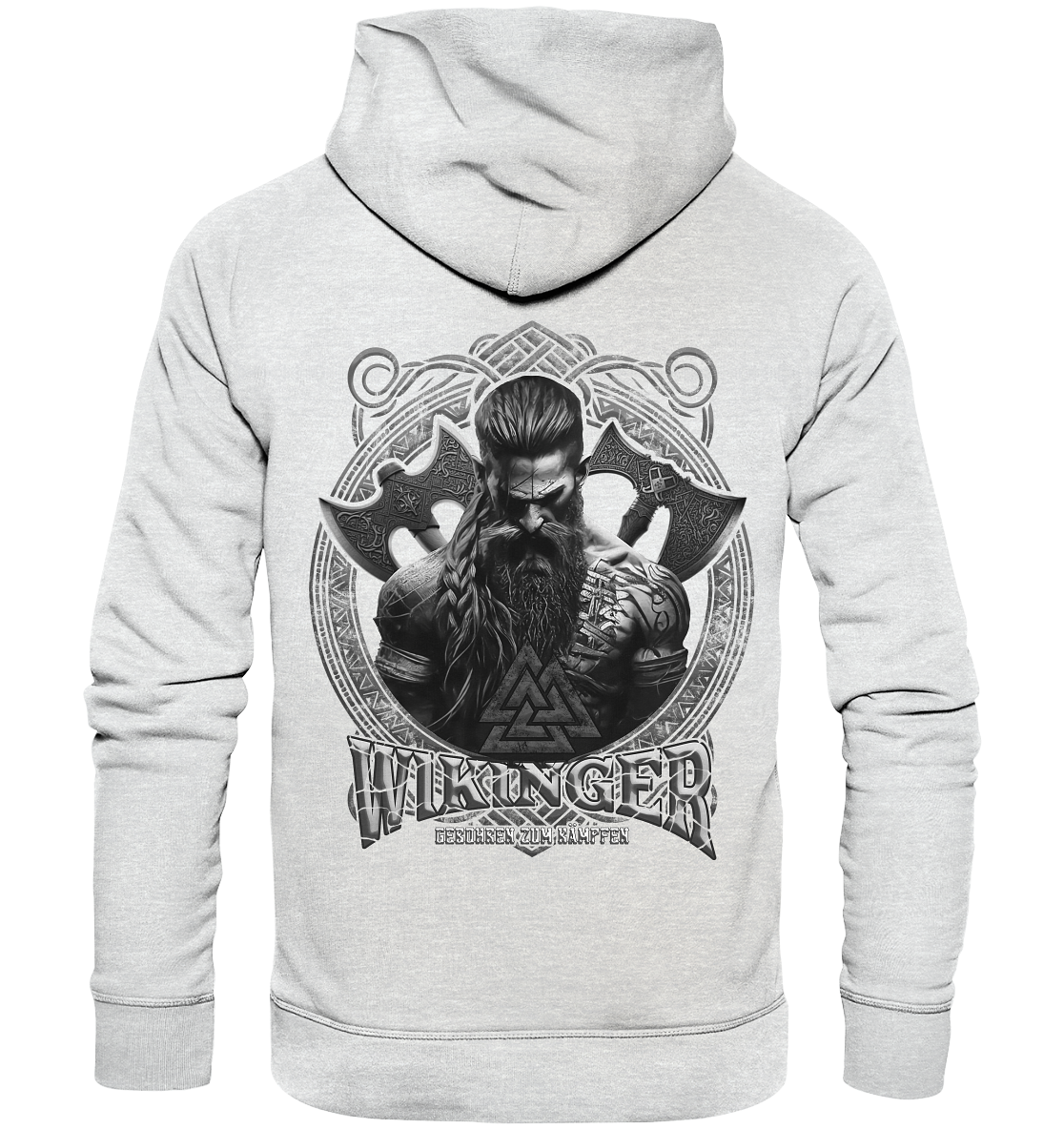 Wikinger Geboren Zum Kämpfen - Premium Unisex Hoodie