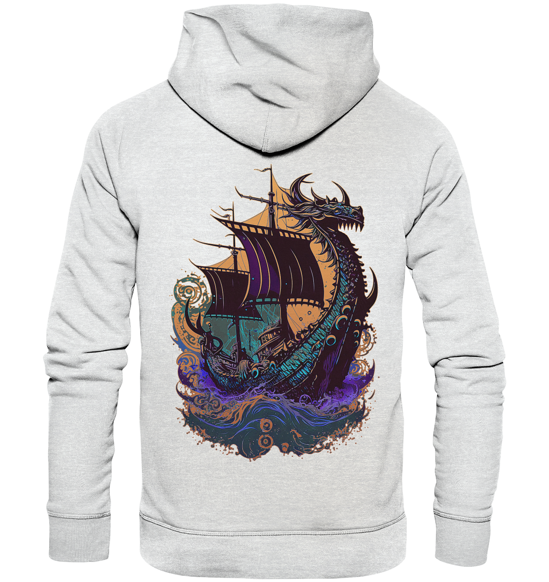 Wikinger Drachenschiff - Premium Unisex Hoodie