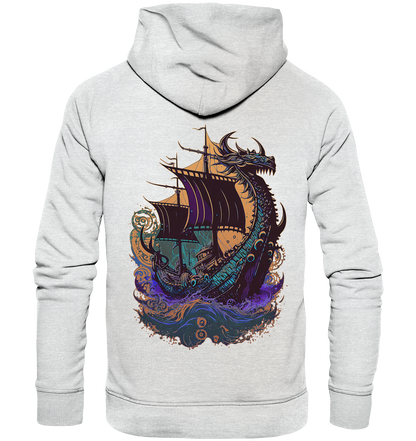 Wikinger Drachenschiff - Premium Unisex Hoodie