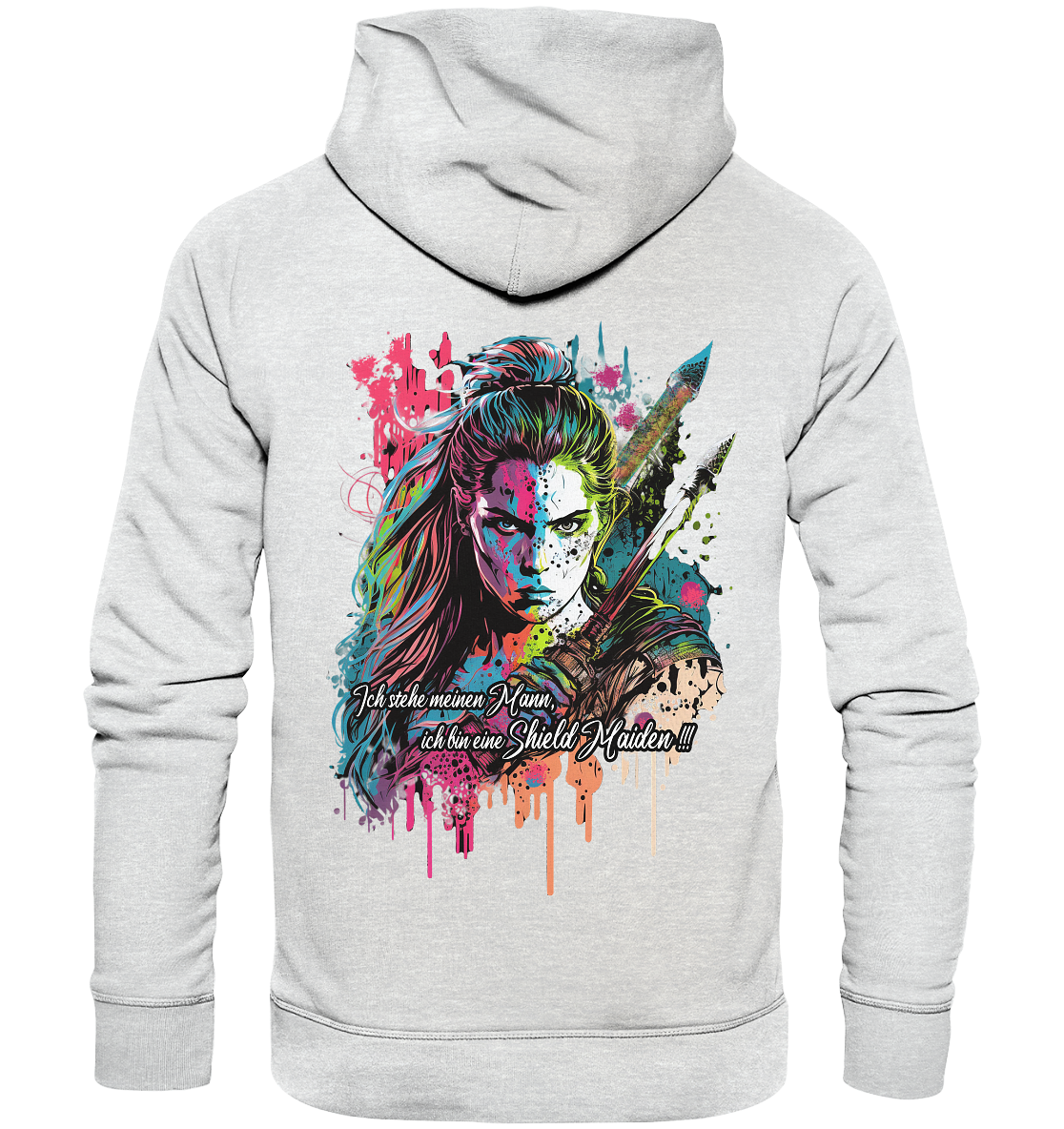 Shield Maiden Ich Stehe Meinen Mann - Premium Unisex Hoodie