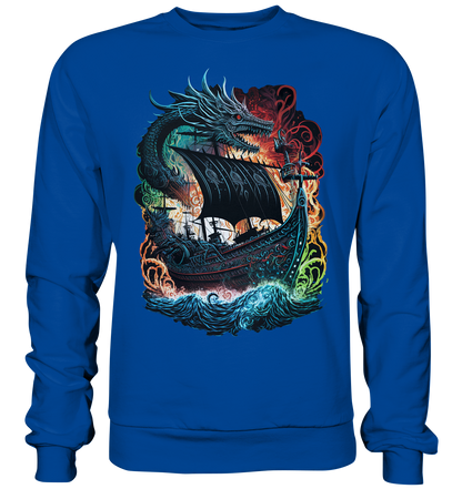 Wikinger Schiff Drache - Basic Sweatshirt