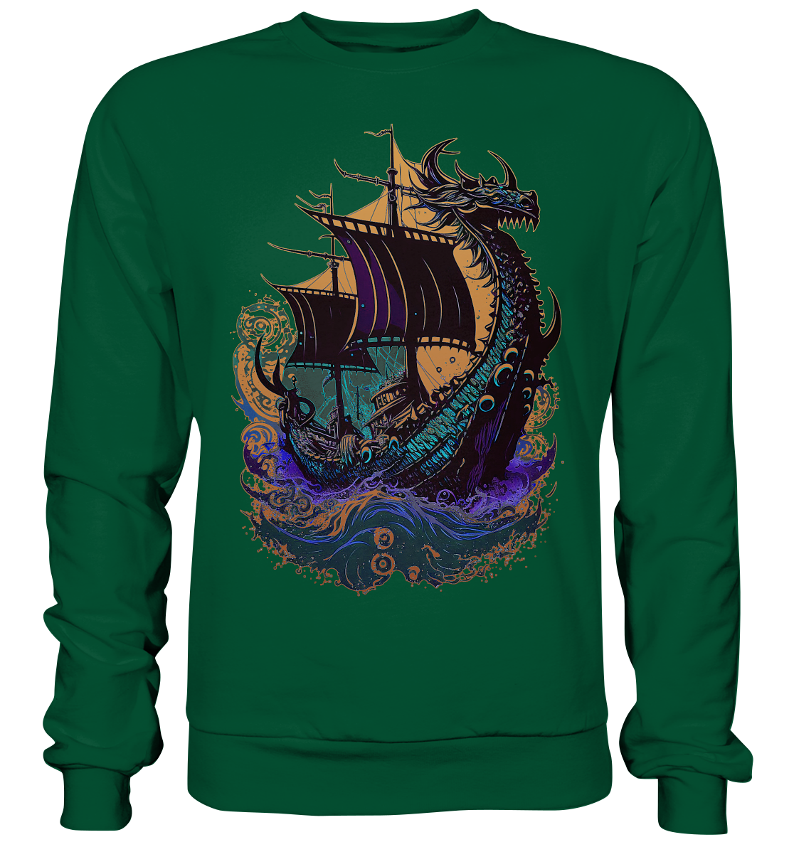 Wikinger Drachenschiff - Basic Sweatshirt