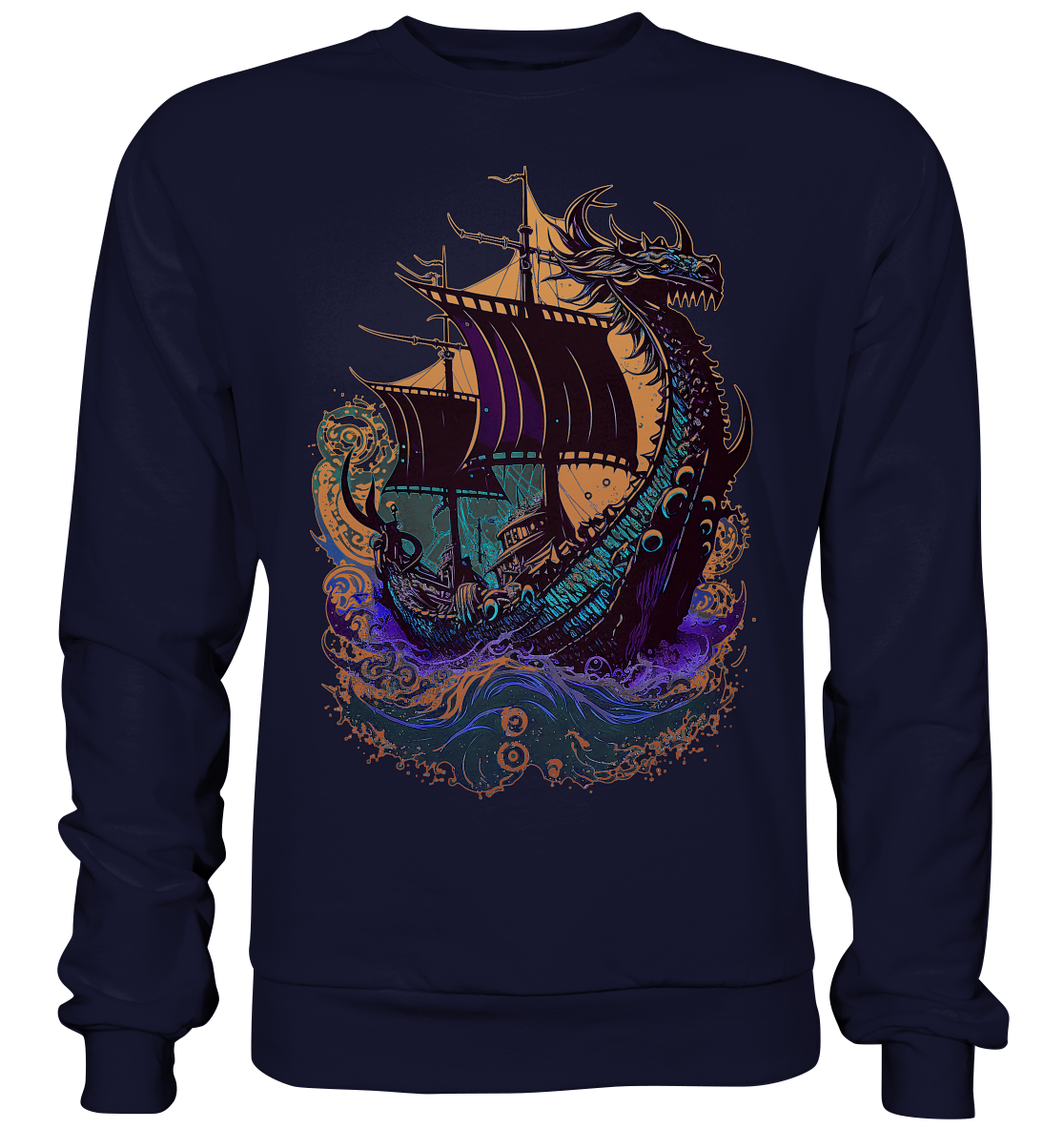 Wikinger Drachenschiff - Basic Sweatshirt